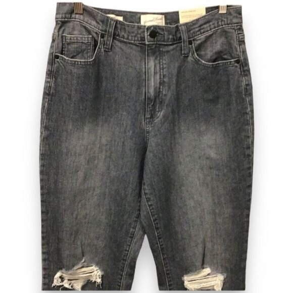 Universal Thread Women’s High-Rise Vintage Distressed Straight Jeans, size 10 - Picture 6 of 11